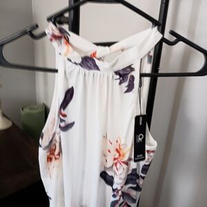 Lola White Floral Tank dress